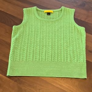 St. John Sweater Shell Green Medium